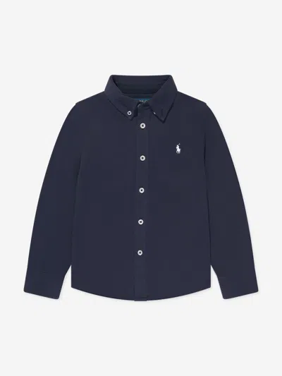 Polo Ralph Lauren Kids' Ralph Lauren Boys Mesh Sport Shirt In Blue