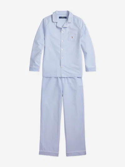Ralph Lauren Kids'  Boys Oxford Pyjama Set In Blue