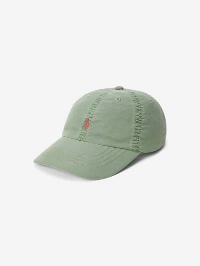 Ralph Lauren Kids'  Boys Oxford Woven Cap In Green