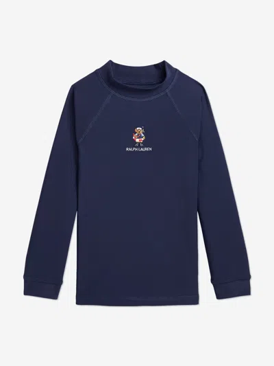 Ralph Lauren Kids' Boys Polo Bear Performance Rash Guard