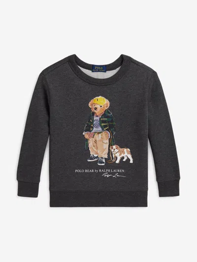 Ralph Lauren Kids' Boys Polo Bear Sweatshirt In Black