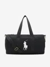 Ralph Lauren Boys Polo Player Duffle Bag In Black