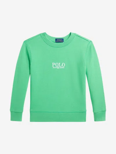 Ralph Lauren Kids'  Boys Polo Sweatshirt In Green