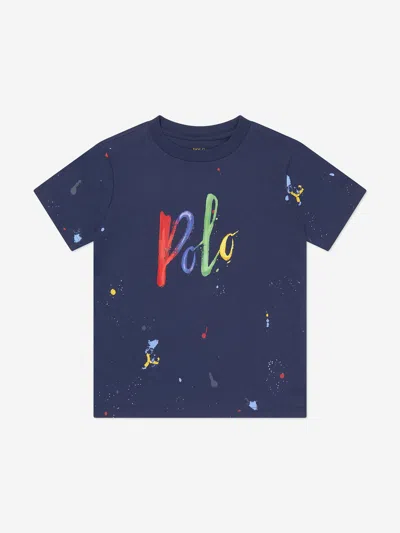 Ralph Lauren Kids' Boys Polo T-shirt In Blue
