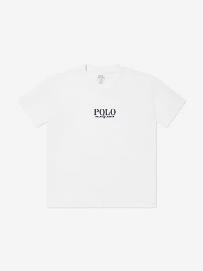 Ralph Lauren Babies'  Boys Polo T-shirt In White