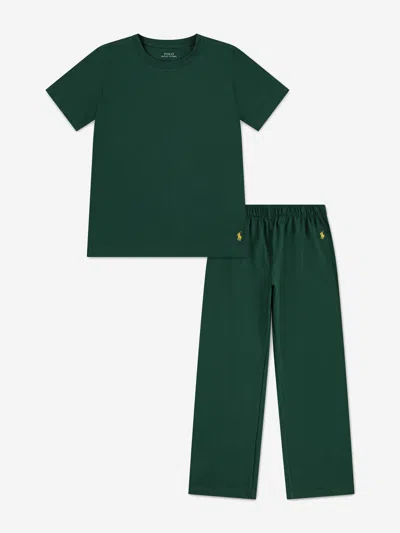 Ralph Lauren Kids'  Boys Pyjama Set In Green