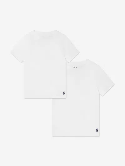 Polo Ralph Lauren Babies' Ralph Lauren Boys 2 Pack T-shirts Set In White