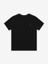 RALPH LAUREN BOYS T-SHIRT US 5 - UK 4 YRS BLACK