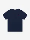 Polo Ralph Lauren Cruise Navy Boys' Polo Pony Short-sleeve Cotton T-shirt In Blue