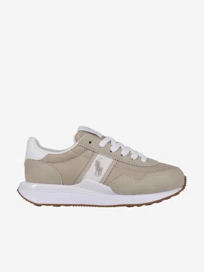 Ralph Lauren Kids' Boys Train 89 Sport Trainers In Beige