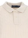 Polo Ralph Lauren Brand-embroidered Wool And Cashmere-blend Polo Shirt In Beige/khaki