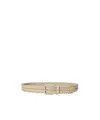 Ralph Lauren Braided Vachetta Leather Belt In Brown