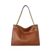 Ralph Lauren Pebbled Leather Large Bradley Tote Bag In Brown