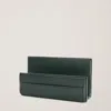 Ralph Lauren Brennan Leather Letter Rack In Black