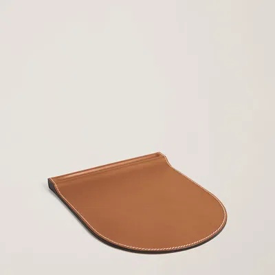 Ralph Lauren Brennan Leather Mouse Pad In Brown