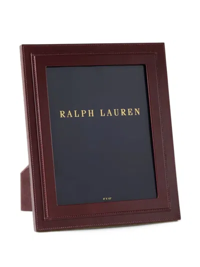 Ralph Lauren Brennan Leather Picture Frame In Red