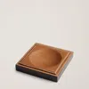 Ralph Lauren Brennan Leather-teak Catchall In Blue