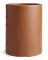 Polo Ralph Lauren Brennan Leather Waste Bin In Saddle
