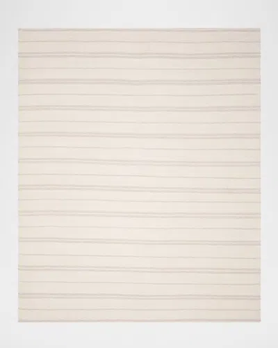 Ralph Lauren Brett Stripe Flat-weave Rug In Neutral