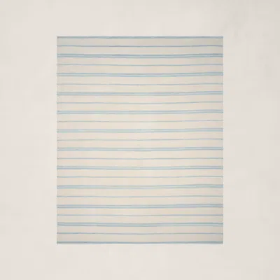 Ralph Lauren Brett Stripe Rug In Sky In Blue
