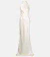 Ralph Lauren Bridal Chilton Halterneck Satin Gown In White
