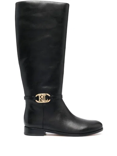 Ralph Lauren Bridgette Boots Tall Boot In Black