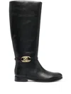 Ralph Lauren Bridgette Knee-length Boots In Black