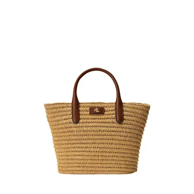 Ralph Lauren Brie 22 Tote Medium In Natural Lauren Tan