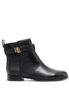 Ralph Lauren Flat Ankle Boots Lauren  Women In Black