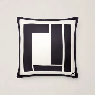 Ralph Lauren Brigden Bold Frame Throw Pillow In Black