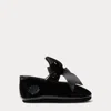 Polo Ralph Lauren Briley Faux-leather Mary Jane Slipper In Black