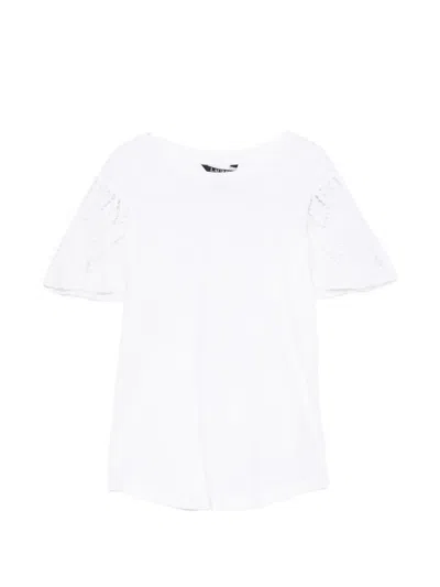 Ralph Lauren Broderie-anglaise T-shirt In White
