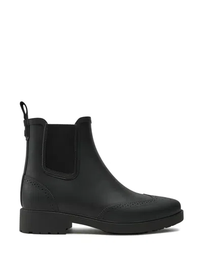 Ralph Lauren Brogue-detail Boots In Black