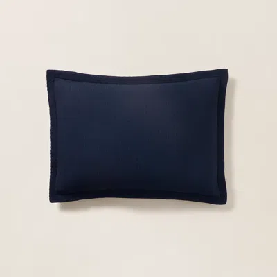 Ralph Lauren Brooke Sham In Polo Navy In Black