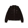 Ralph Lauren Cable-knit Wool-cashmere Quilted Jacket In Black