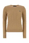 Ralph Lauren Light Brown Wool Crewneck Sweater