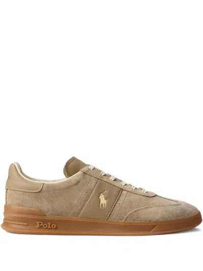 Ralph Lauren Brown Logo Sneakers