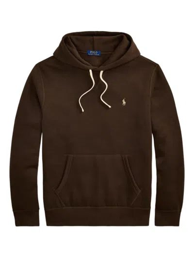 Ralph Lauren Brown Long Sleeves Logo Hoodie