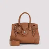 Ralph Lauren Collection Ricky 27 Calf Leather Handbag In Brown