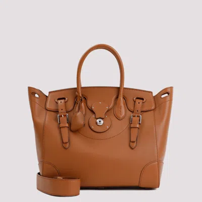 Ralph Lauren Brown Soft Ricky 33 Tote