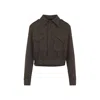 Ralph Lauren Maddison Bomber Jacket Belted Hem In Brown