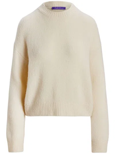 Polo Ralph Lauren Brushed Sweater In Weiss