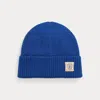 Polo Ralph Lauren Brushed Wool Beanie In Sapphire Star