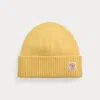 Polo Ralph Lauren Brushed Wool Beanie In Yellow