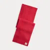 Ralph Lauren Brushed Wool Scarf In Red