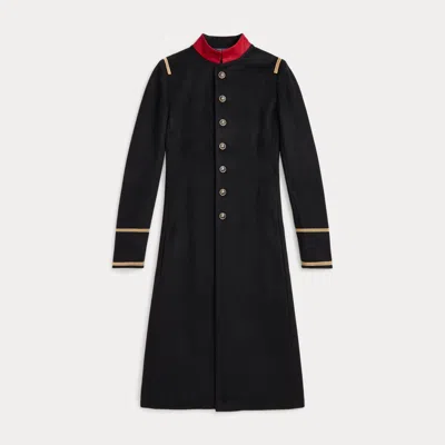 Ralph Lauren Kids' Brushed-knit Admiral Coat In Polo Black