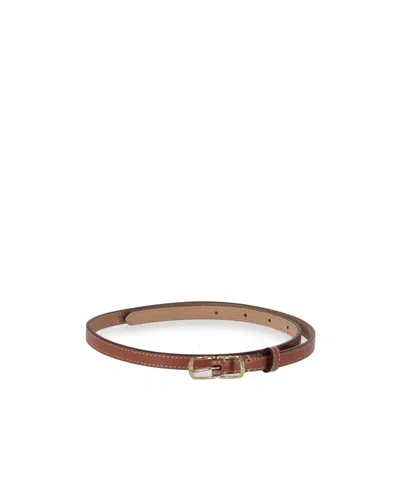 Ralph Lauren Buckle Belt In Brown