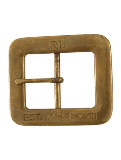 Pre-owned Ralph Lauren Buckle In Gold