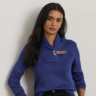 Ralph Lauren Buckle-trim Cotton-blend Sweater
