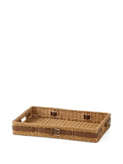 Ralph Lauren Buckle Trim Tray In Brown